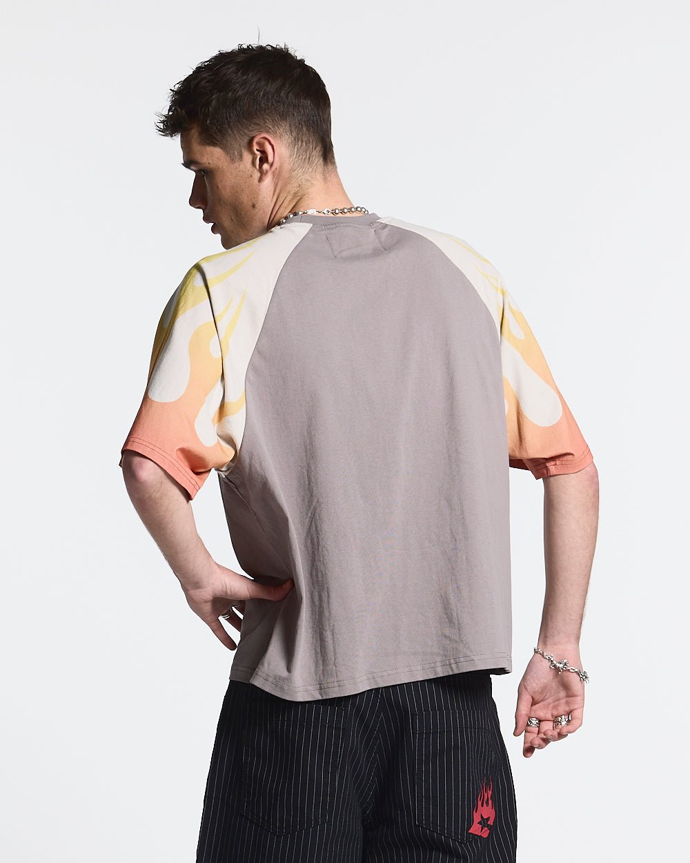 COLD FLAMES TEE NARANJA