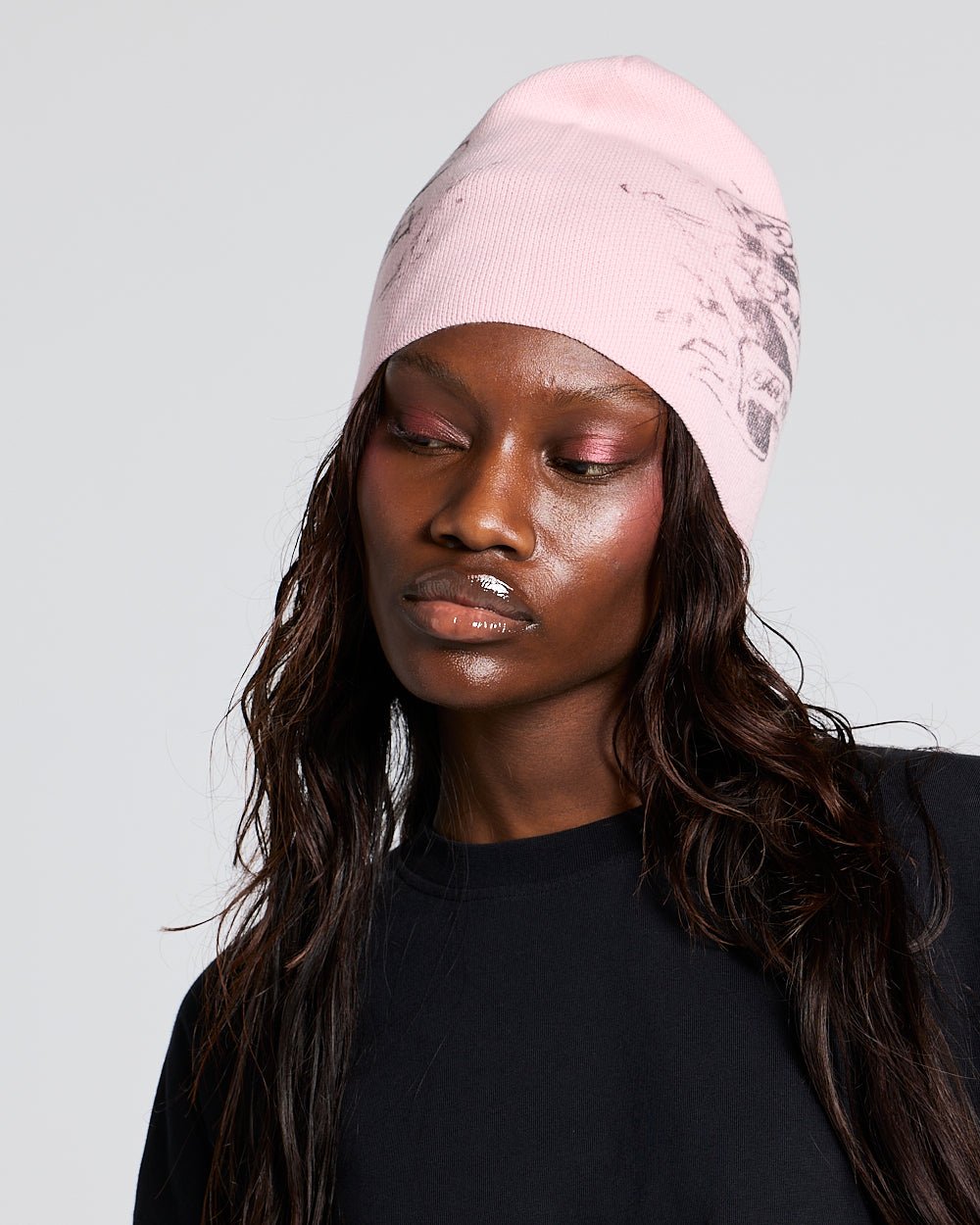 BURN ICONS BEANIE ROSA