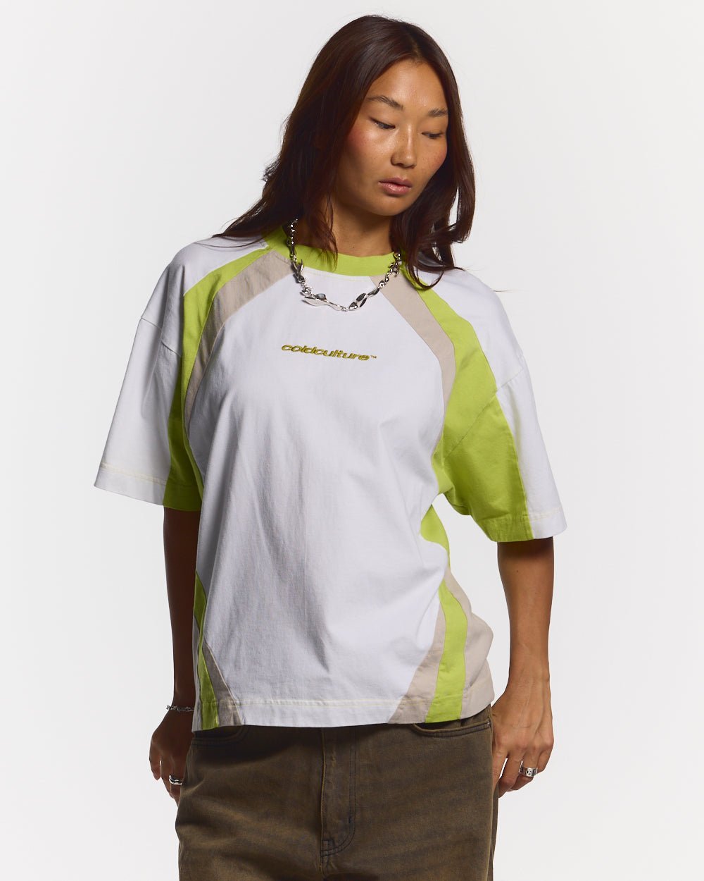 CAMISETA SPEED SPOKE VERDE Y GRIS