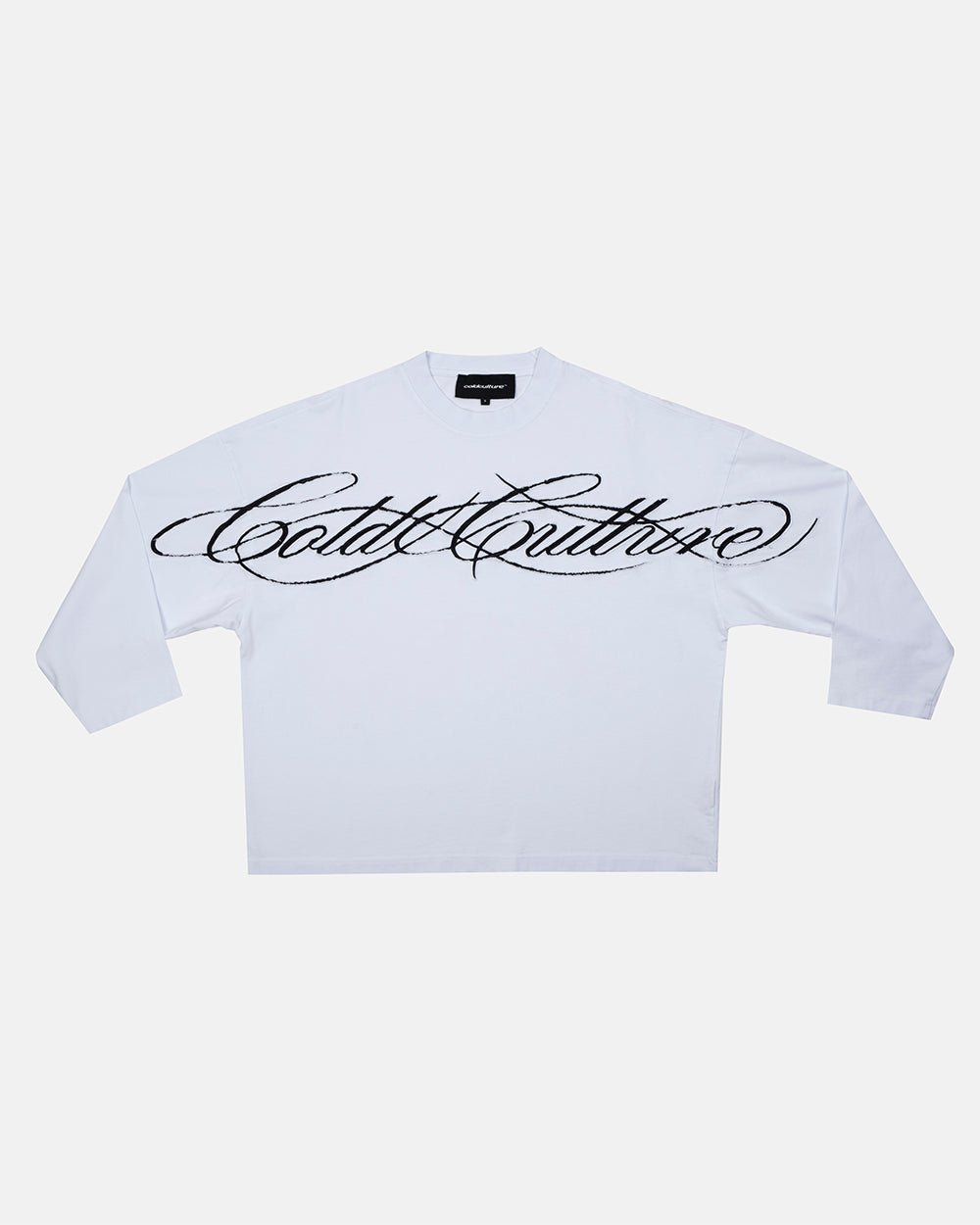 CROSSED SCRIPT LONGSLEEVE 2.0 BLANCO