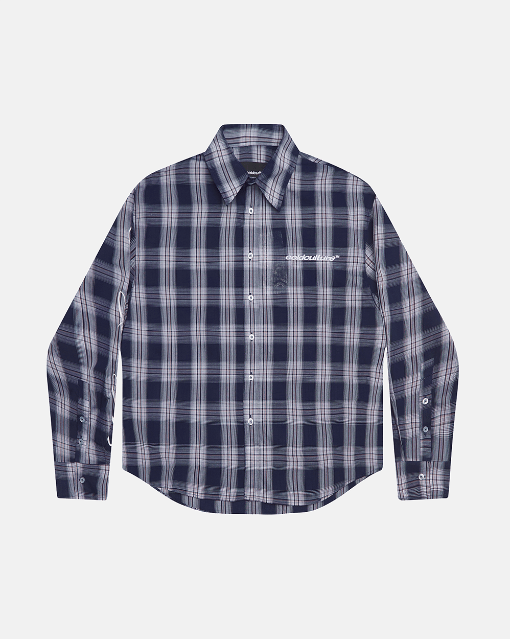 CAMISA DE MANGA LARGA ON MY WAY AZUL