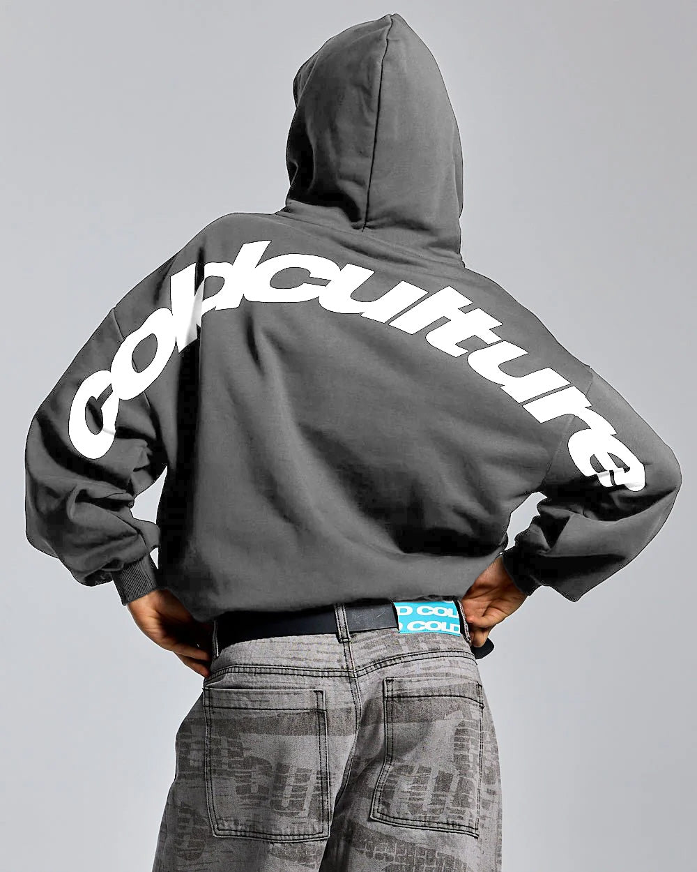 HOODIE CON CIERRE CURVO INDIA INK HOODIE CON CIERRE CURVO INDIA INK