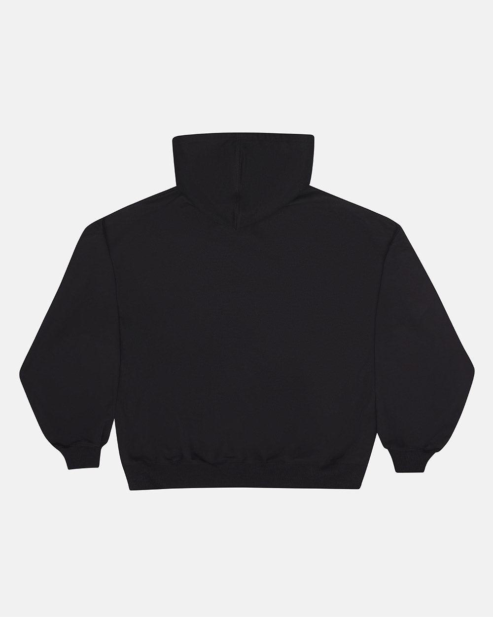 HOODIE CON CIERRE SCRIPT NEGRO