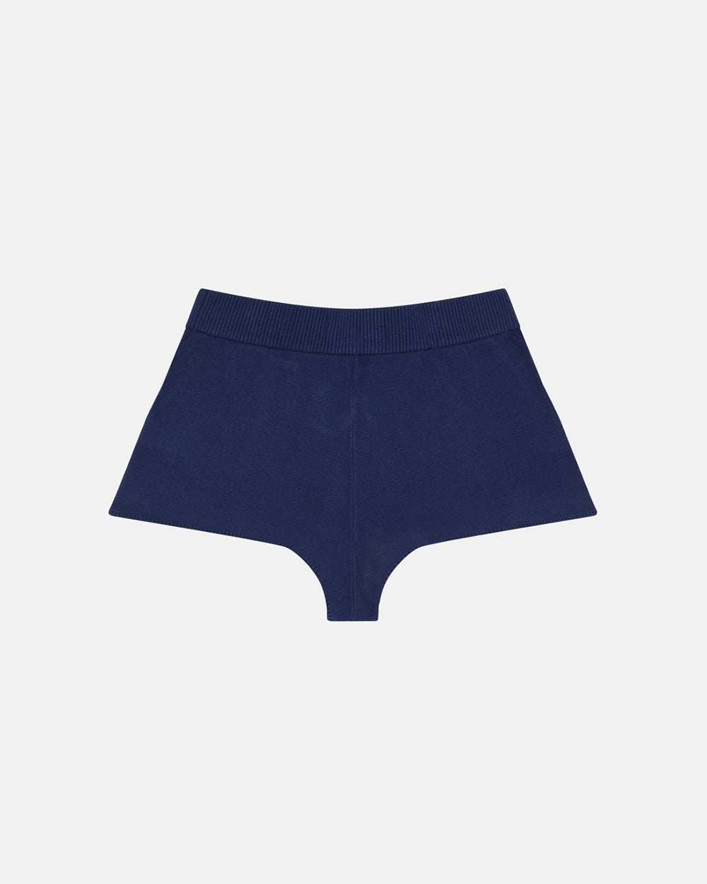 SHORT AZUL DE LANA CON LENGUAJE CORPORAL