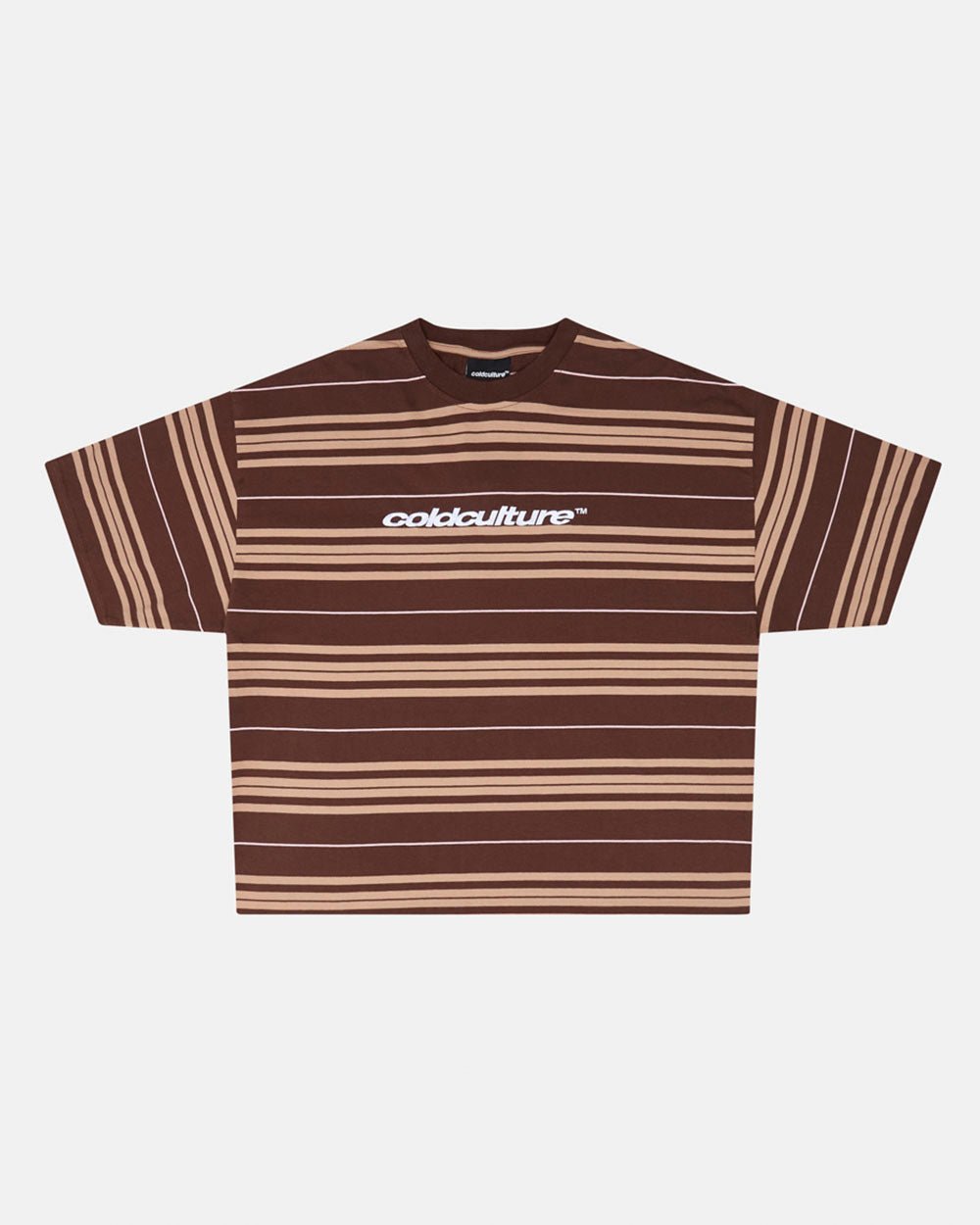 CAMISETA ESTAMPADA MARRÓN-ROSADO