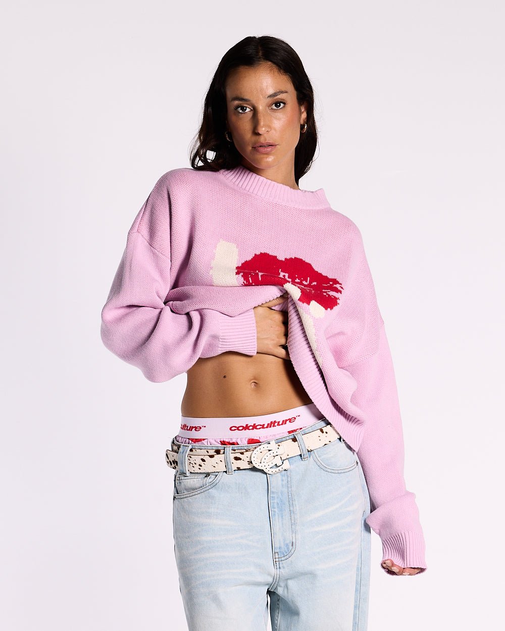 KISSES AND DOLLAR KNIT ROSA
