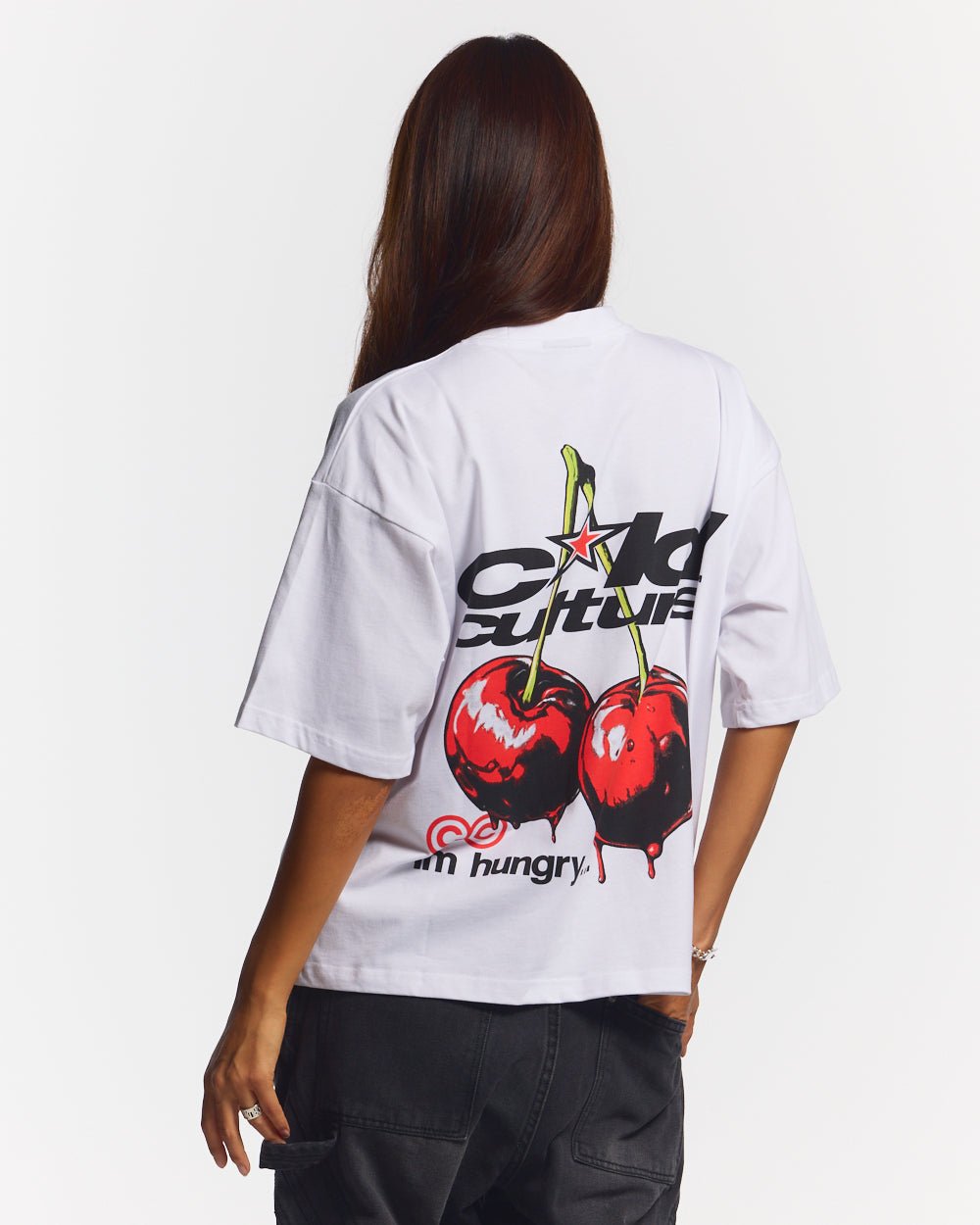 CAMISETA CHERRY BLANCA
