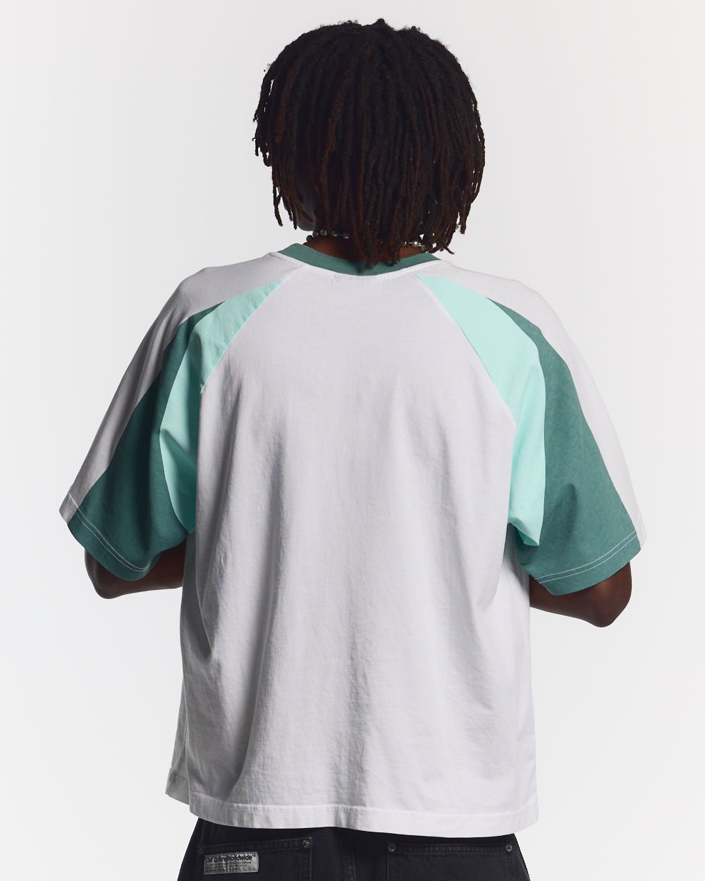 CAMISETA AIRBORNE BLANCO Y VERDE