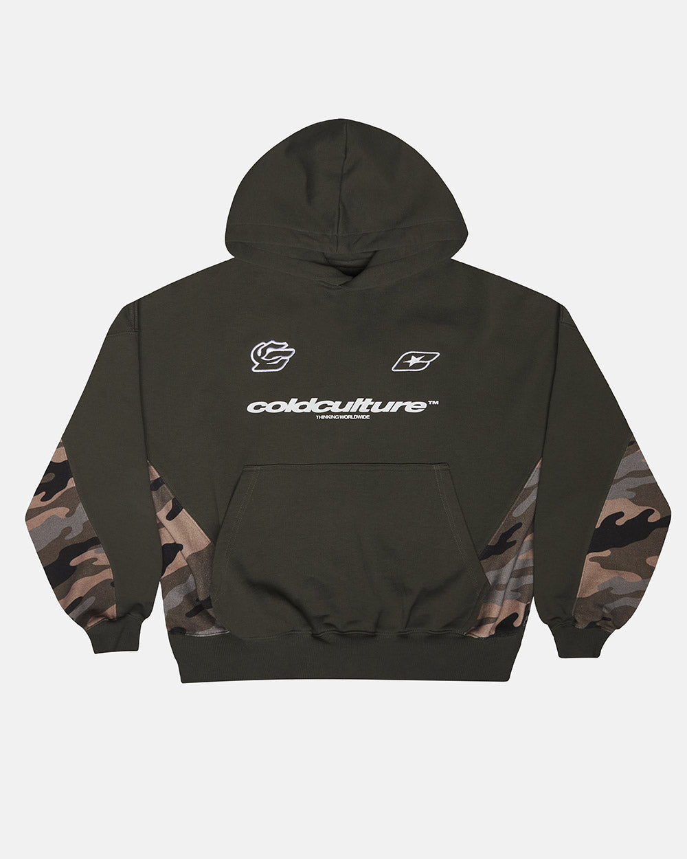 SUDADERA CAMUFLAJE RACING VERDE OSCURO