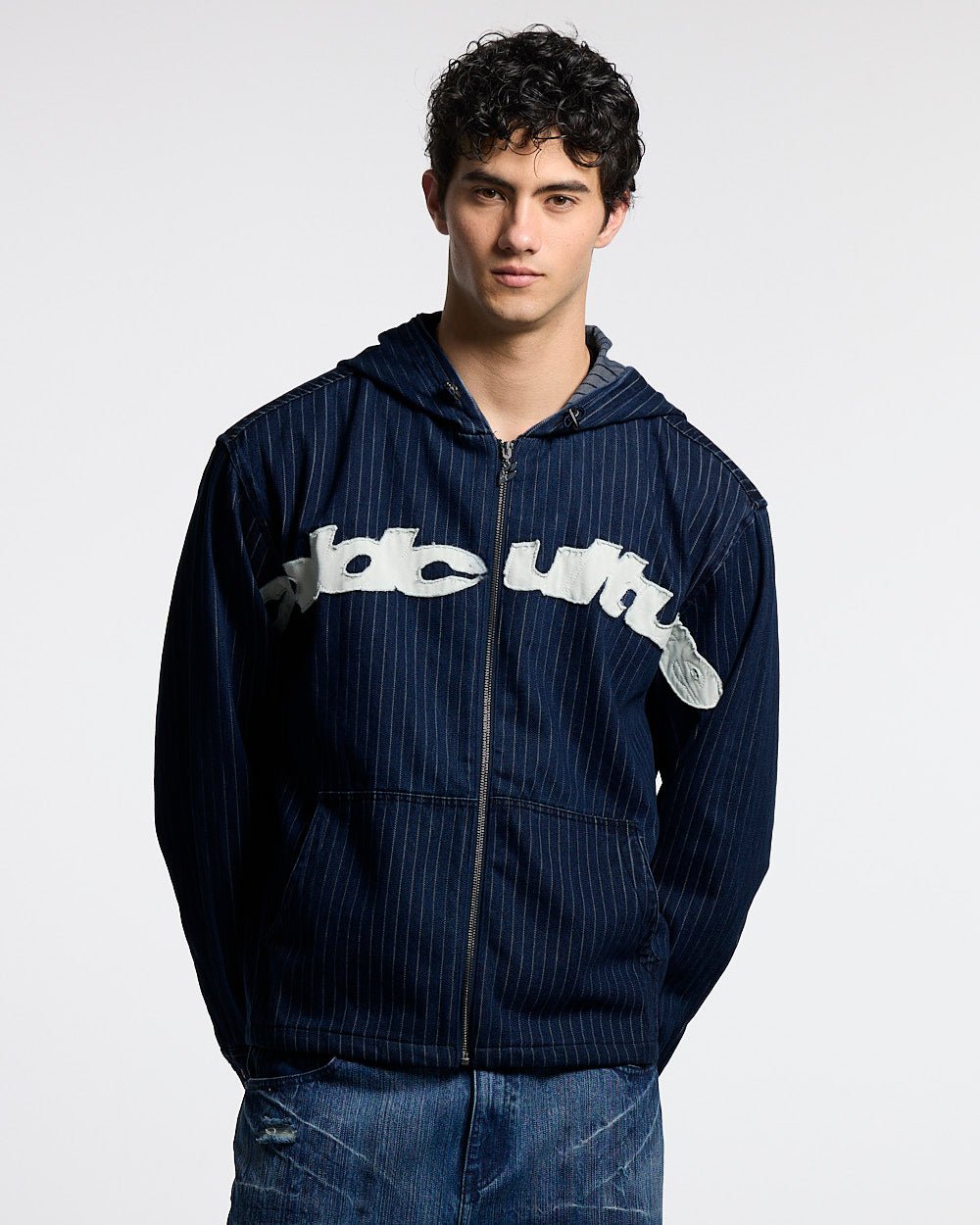 CAMISA CON CAPUCHA MEMPHIS AZUL DENIM