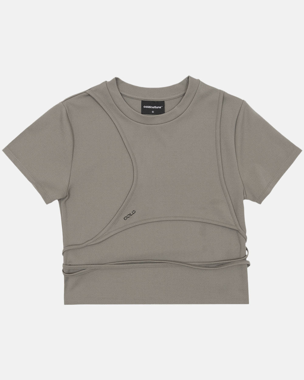 CAMISETA DESCONSTRUIDA GRIS CUARZO