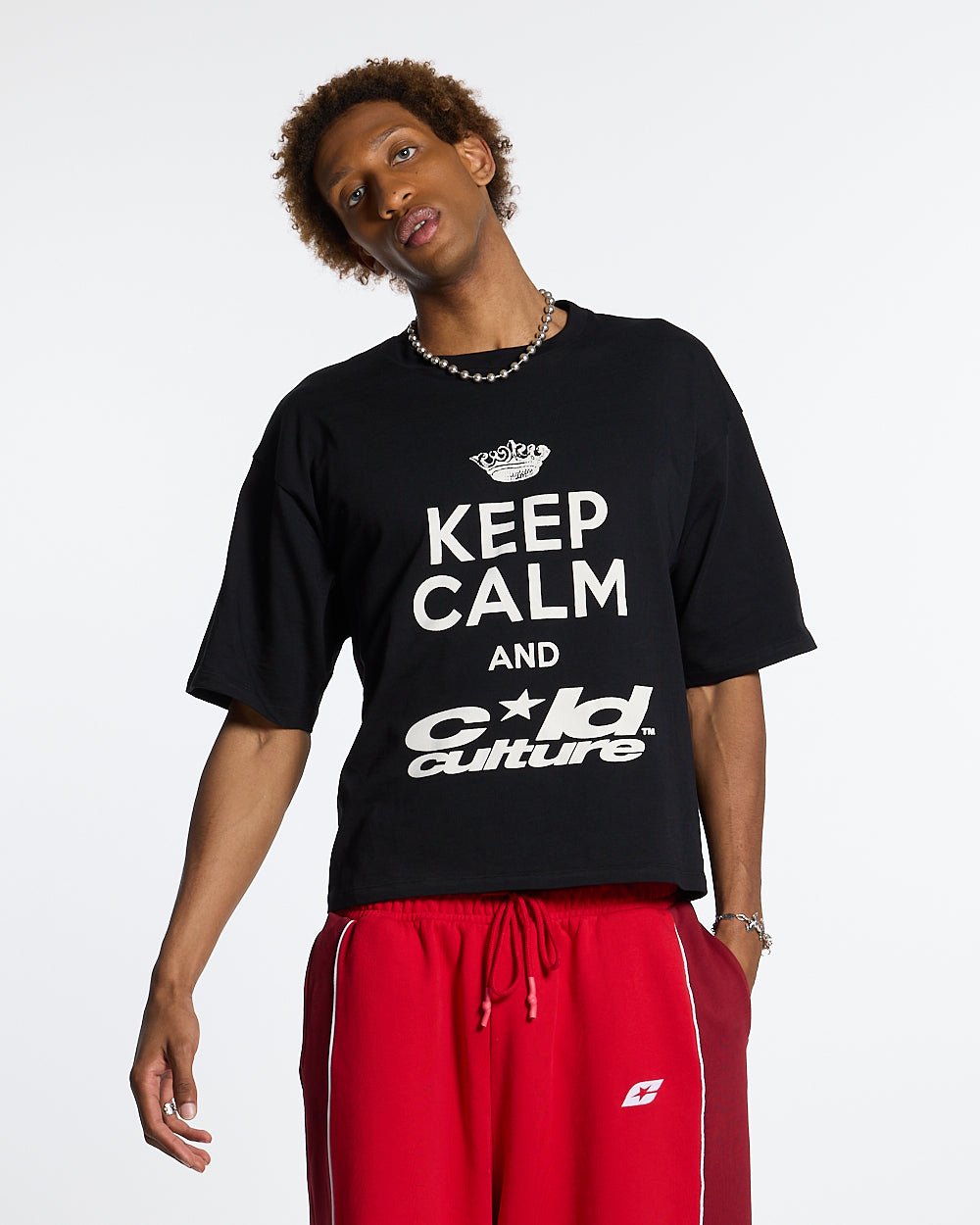 KEEP CALM TEE NEGRO