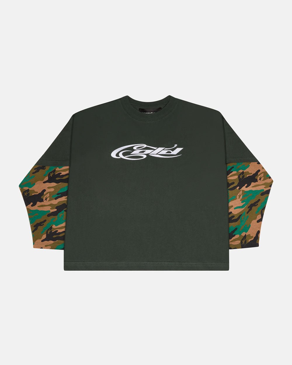 CAMO CAMISETA DOBLE MANGA BOSQUE PROFUNDO