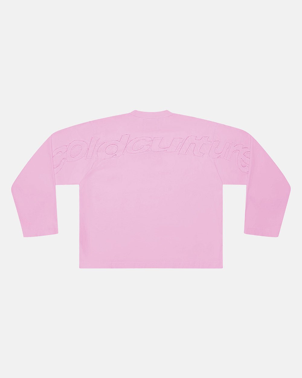 CAMISETA LARGA DE MANGA LARGA CON EFECTO DESGASTADO ROSA