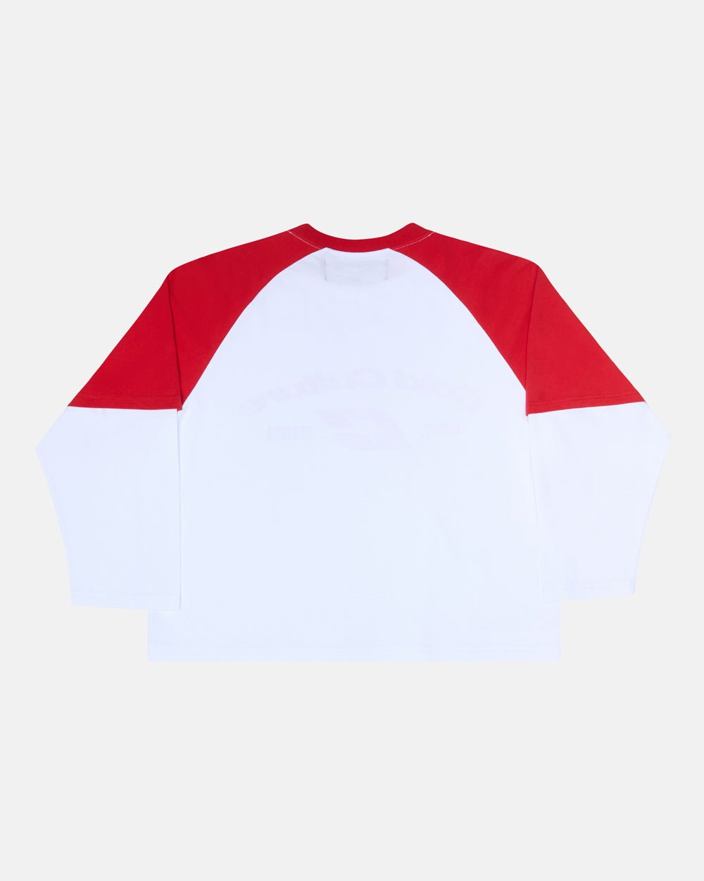 CAMISETA DOBLE MANGA BÉIS/ROJO