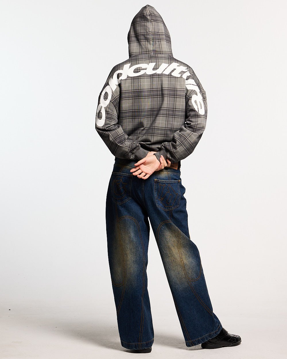 SUDADERA CURVADA DRIFT TARTAN