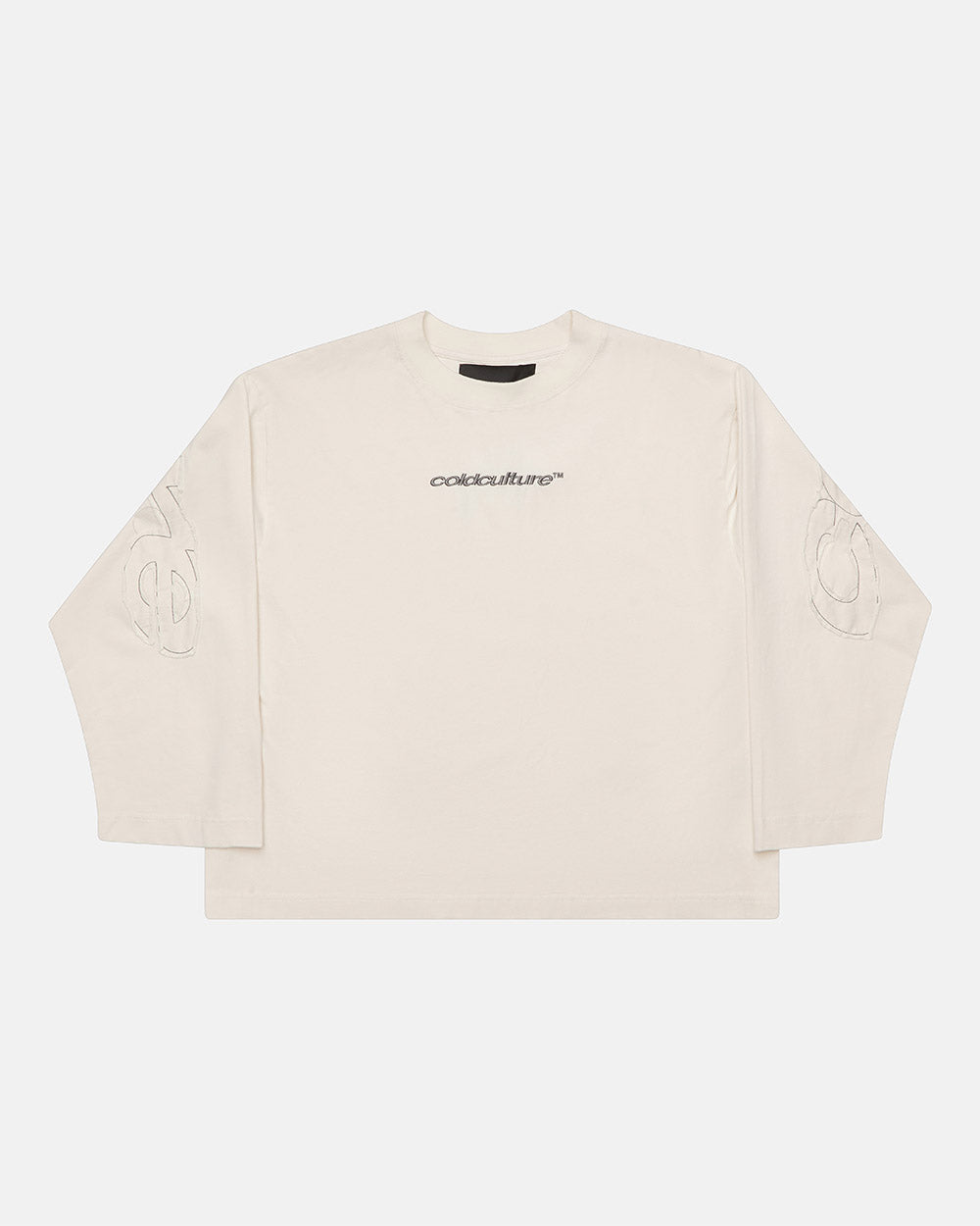 CAMISETA DE MANGA LARGA CON EFECTO DE DESGASTE GRIS CLARO