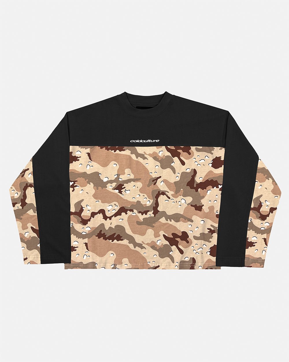CAMISA DE MANGA LARGA BICOLOR