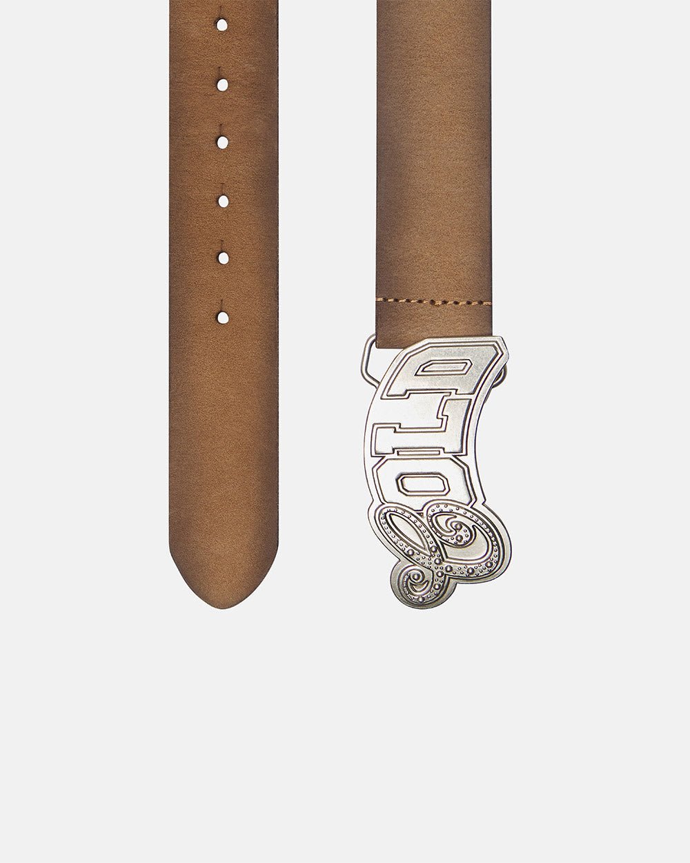 CINTURÓN DE CUERO VARSITY MARRÓN MEZCLADO