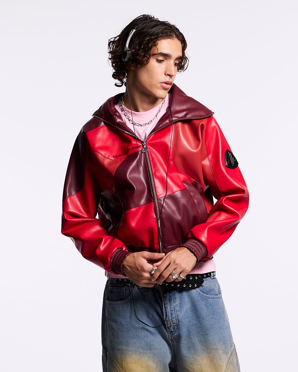 CHAQUETA ROUTE ROJA Y BURDEOS