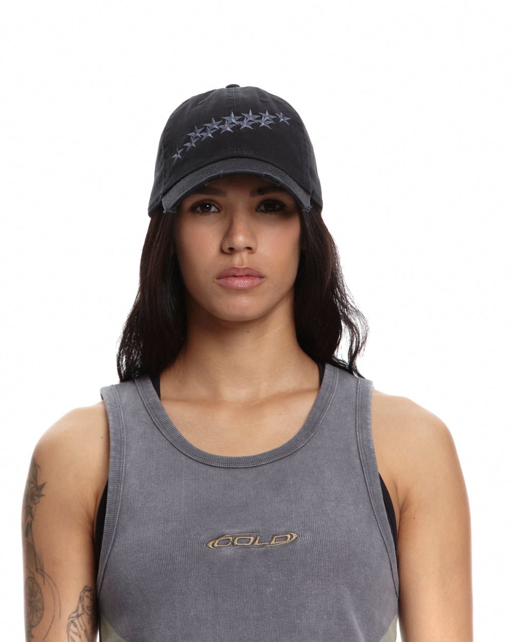 GORRA DE ESTRELLAS NEGRO