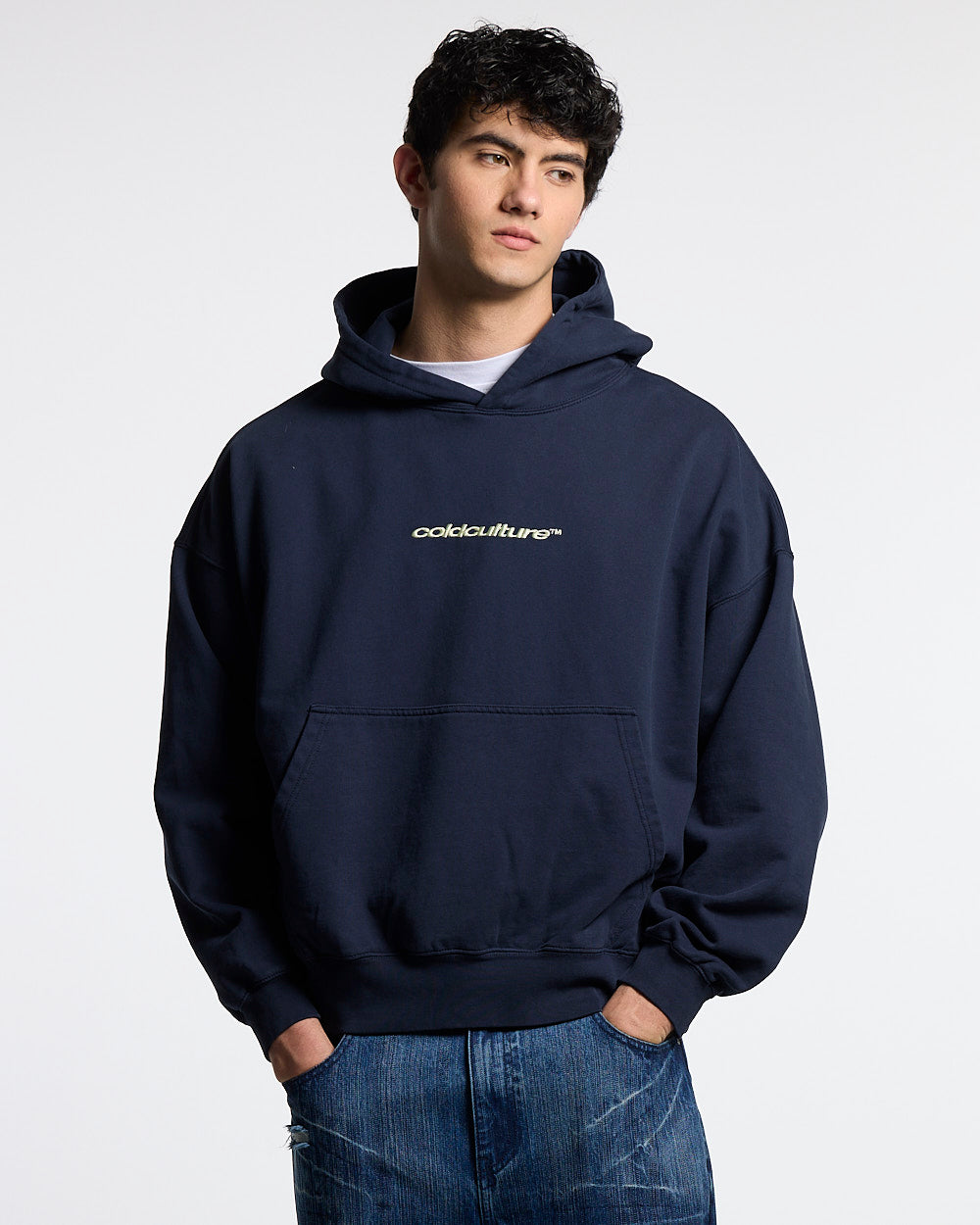HOODIE DEFENSE DISTRESSED AZUL MARINO