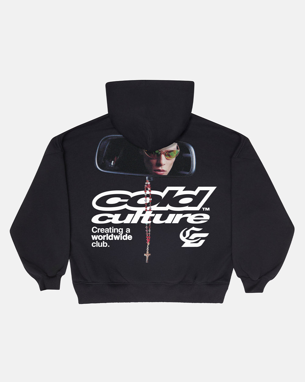 CHAQUETA CON CASCOS DE ESPEJO NEGRO