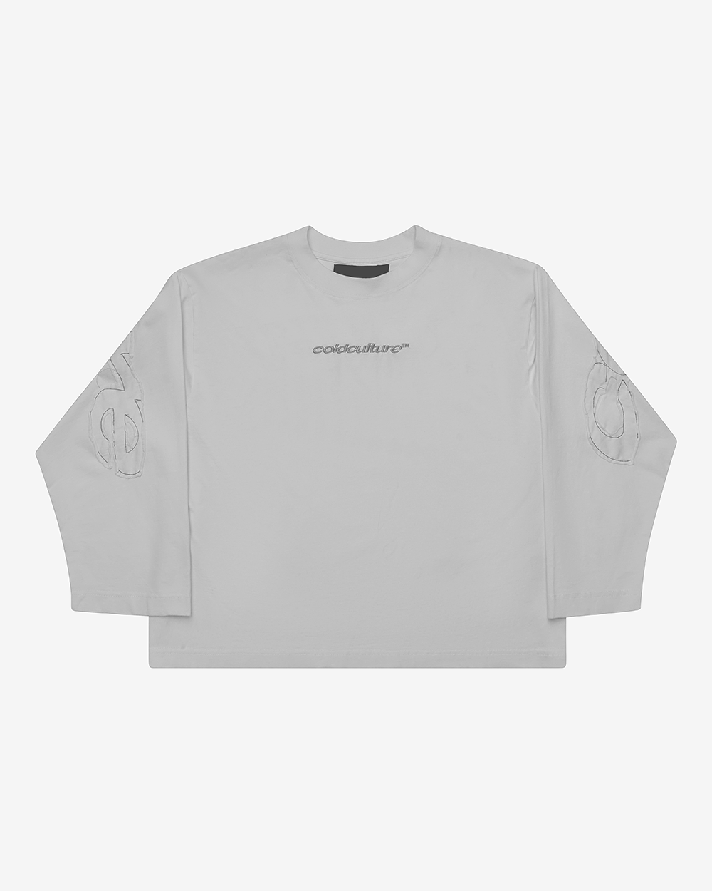 CAMISETA LARGA CURVADA GRIS