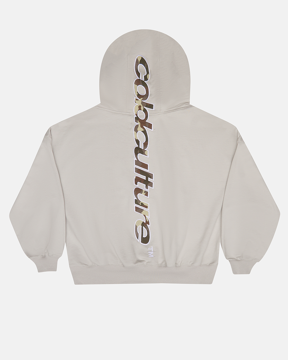 HOODIE VERTICAL GRIS CLARO