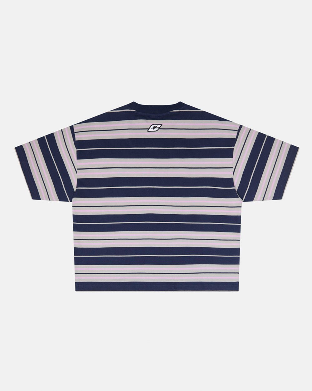 CAMISA DE LISTAS VIOLETA-AZUL OSCURO