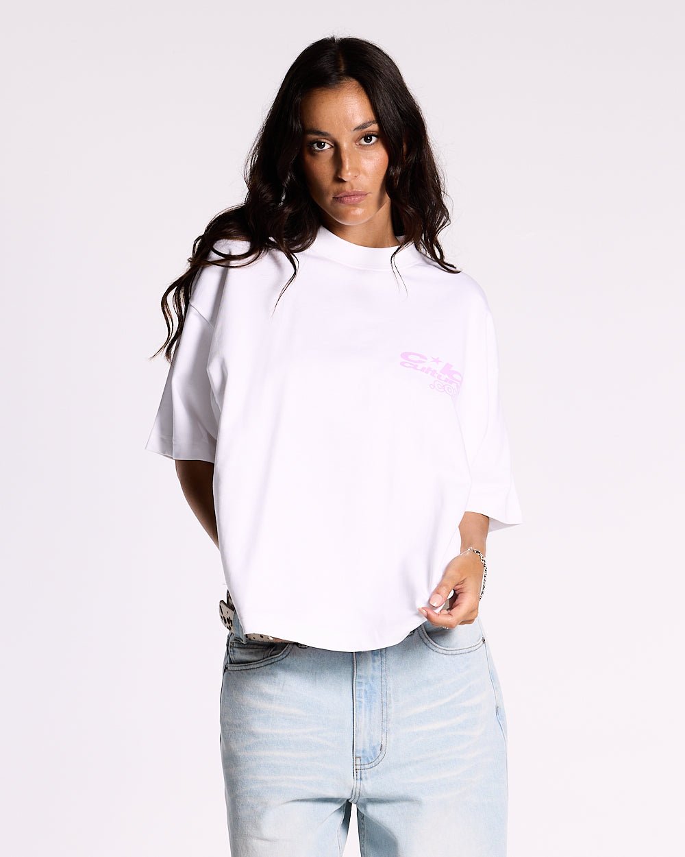 CAMISA DE MANGA CORTA CON CORREAS BLANCA