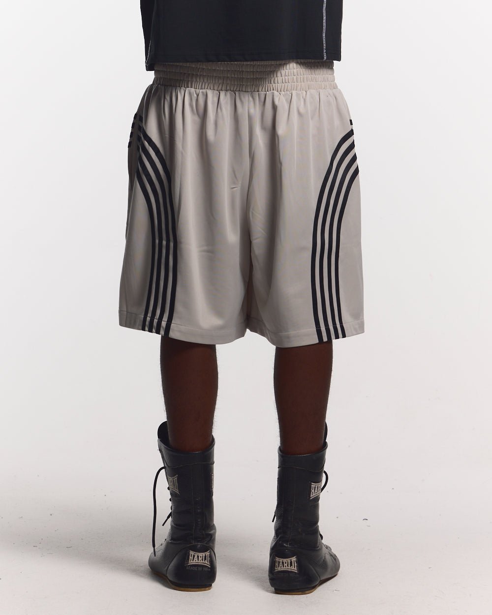 PANTALONES DE BOXEO PLATA