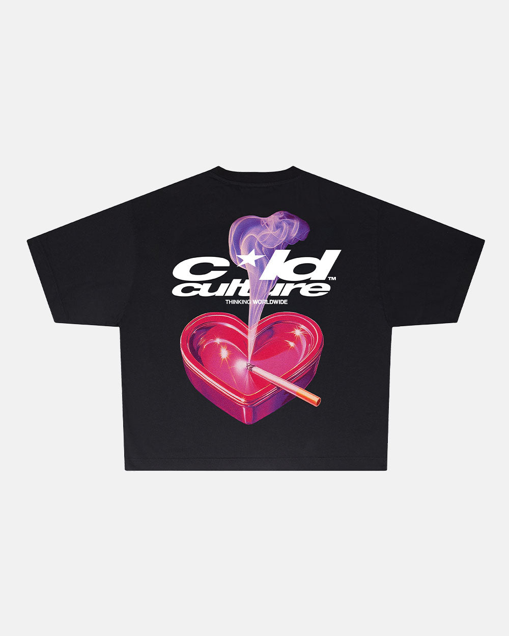 CAMISETA CENICERO CORAZÓN NEGRO