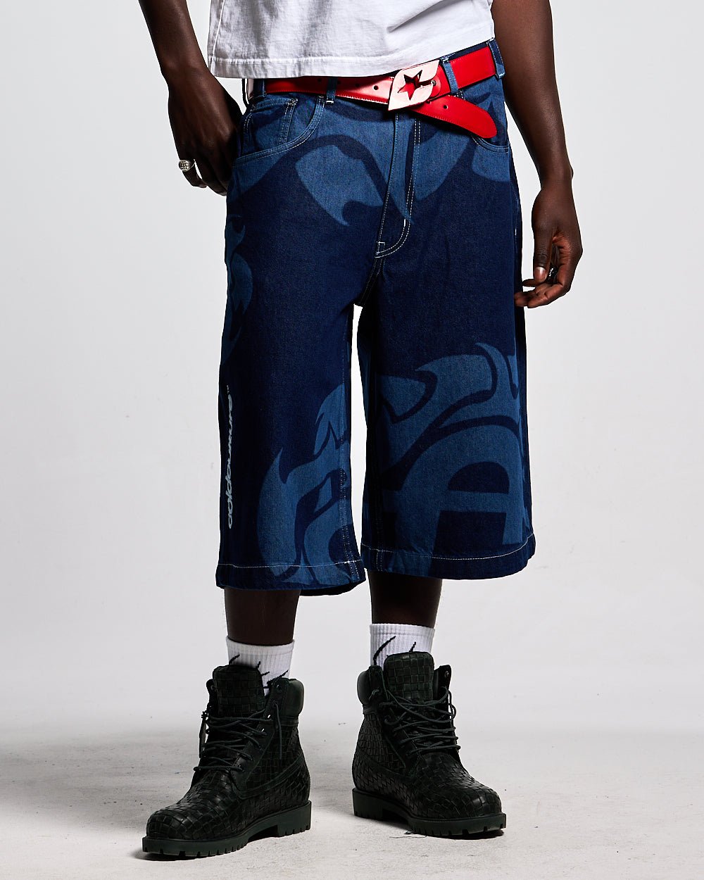 JORTS DE DENIM AZUL LÁSER