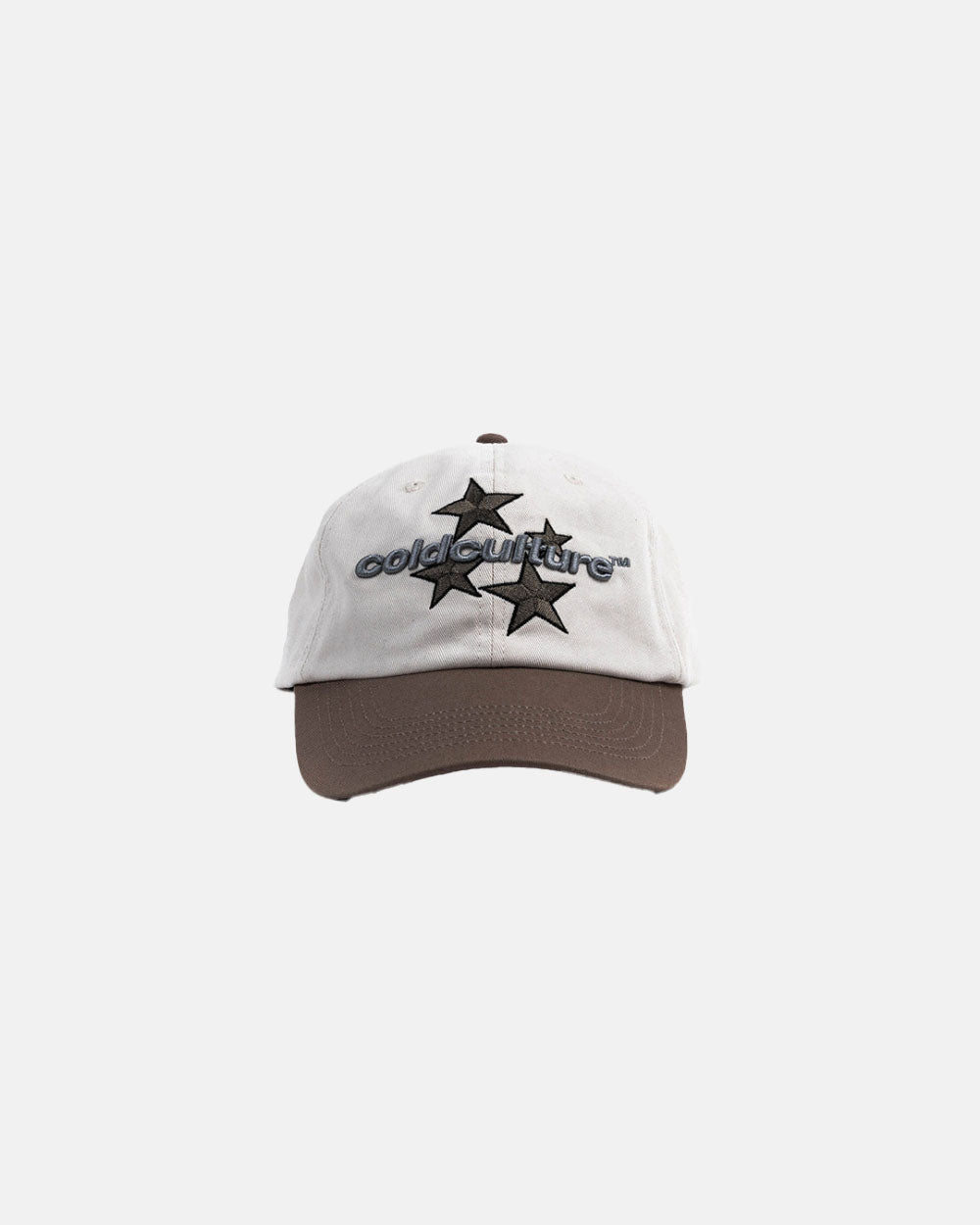 GORRA ESTRELLAS CURSIVAS IVORY BLANCO/MARRÓN