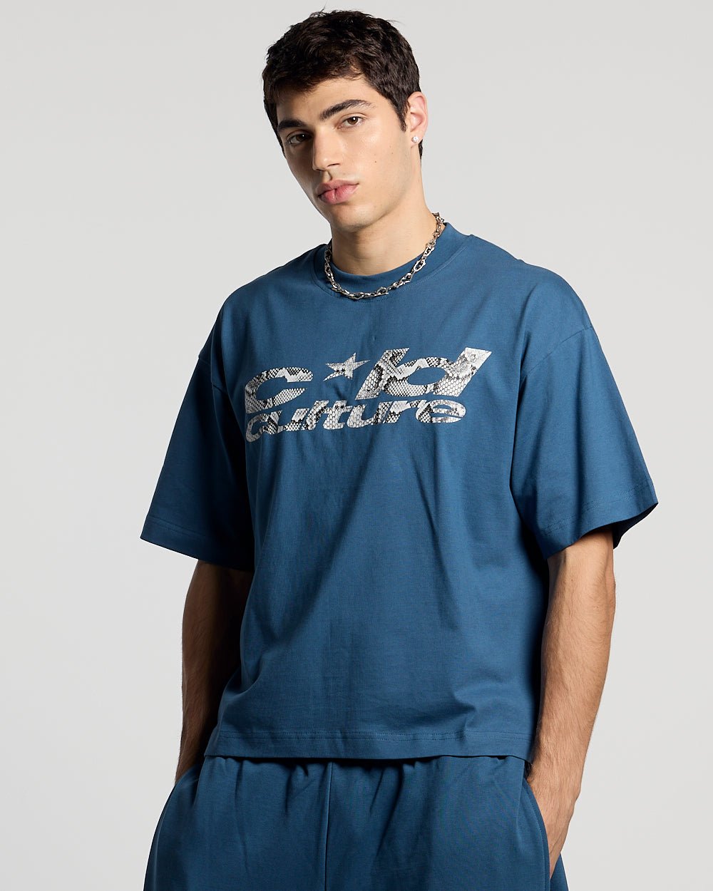 CAMISETA WILD SNAKE AZUL MARINO