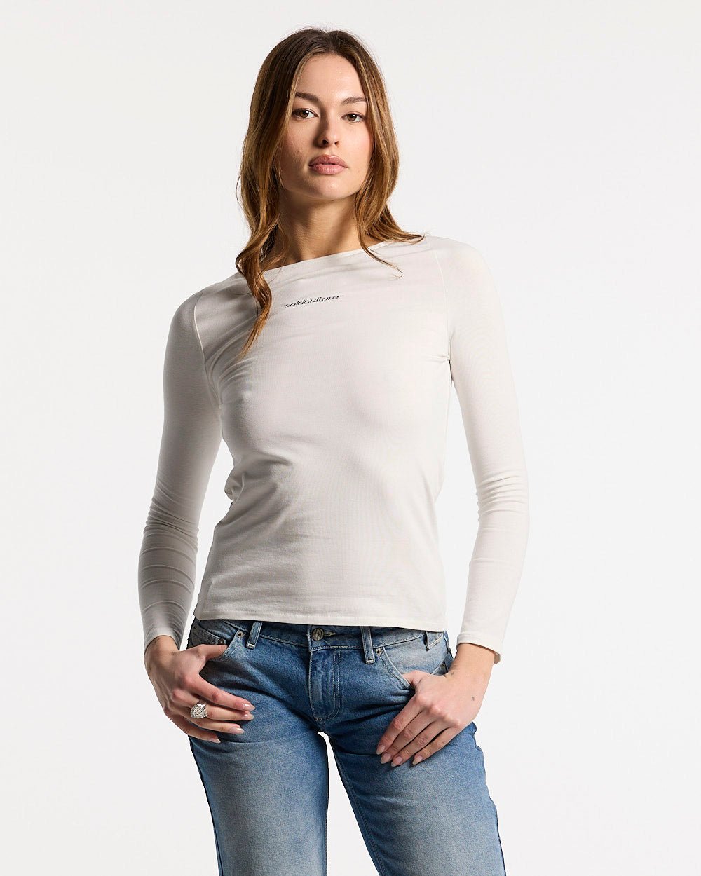 CAMISETA LARGA BÁSICA BLANCA