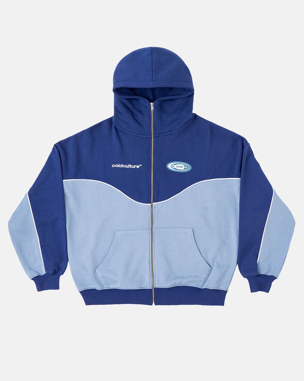 CHAMARRA CON CUELLO ZIP SIN RIESGO AZUL ESCALA CHAMARRA CON CUELLO ZIP SIN RIESGO AZUL ESCALA