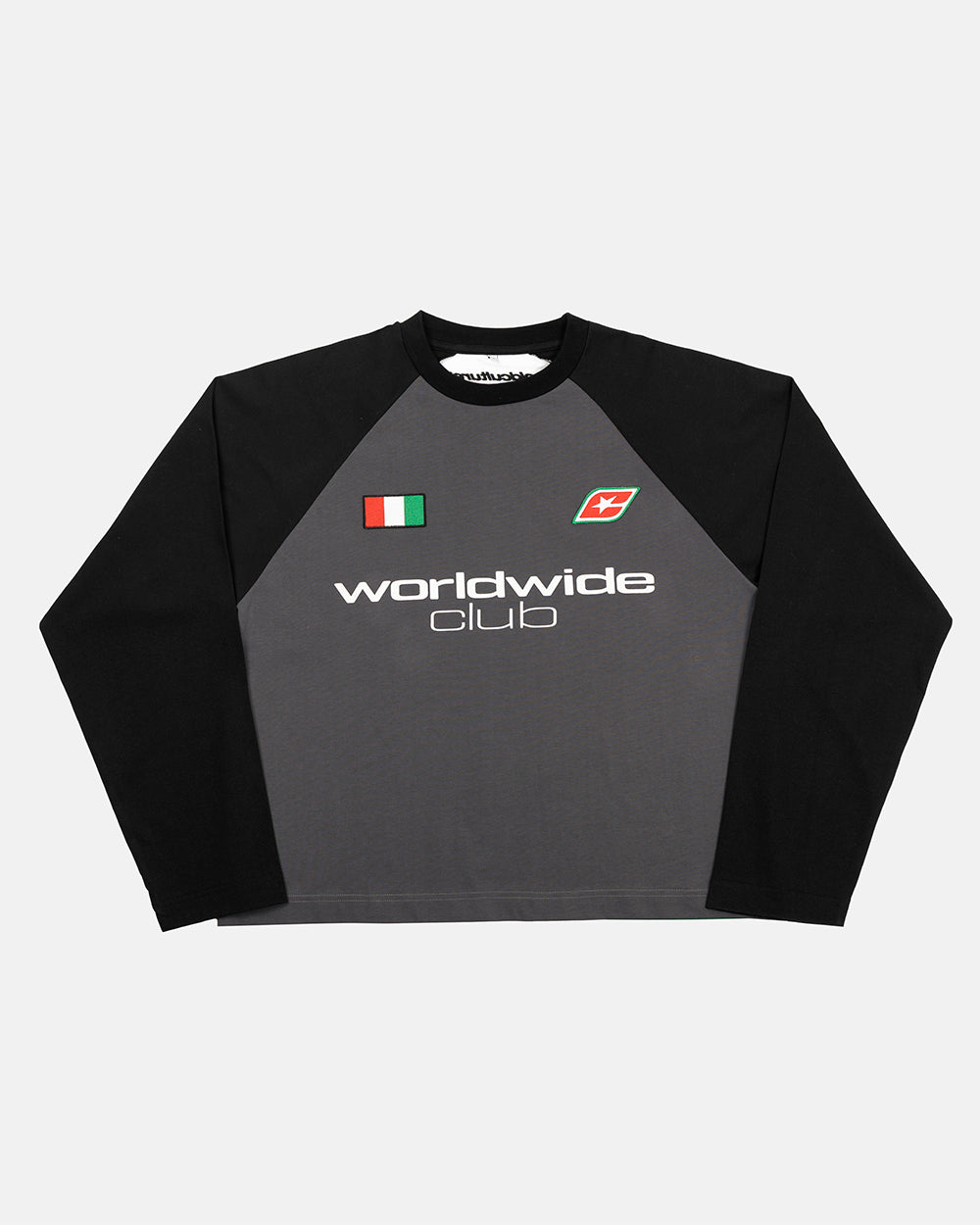 TRICOLORE CAMISETA LARGA NEGRO