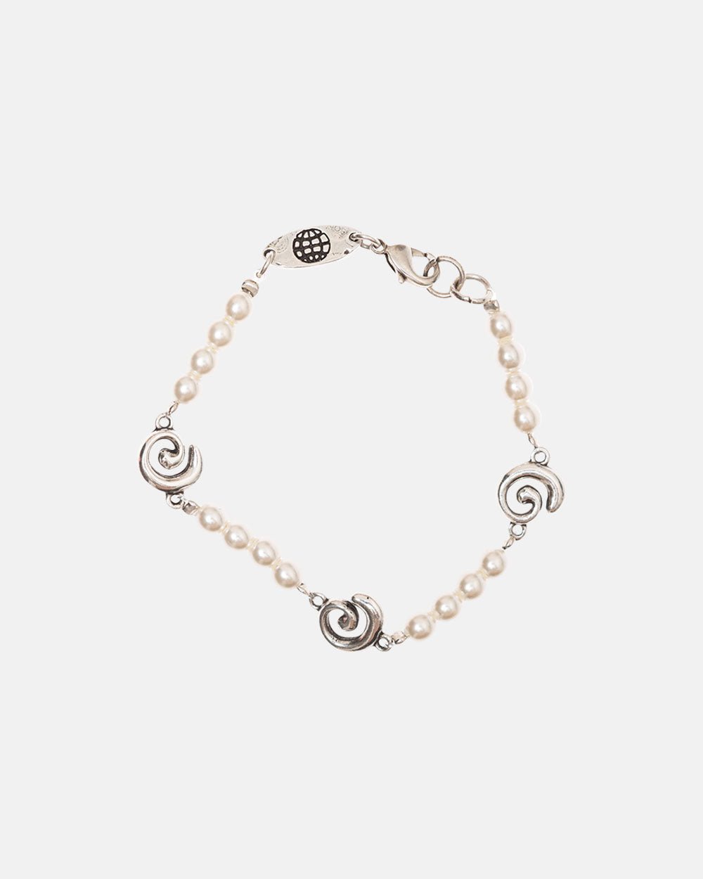 PULSERA DE PERLA Y ESPIRAL