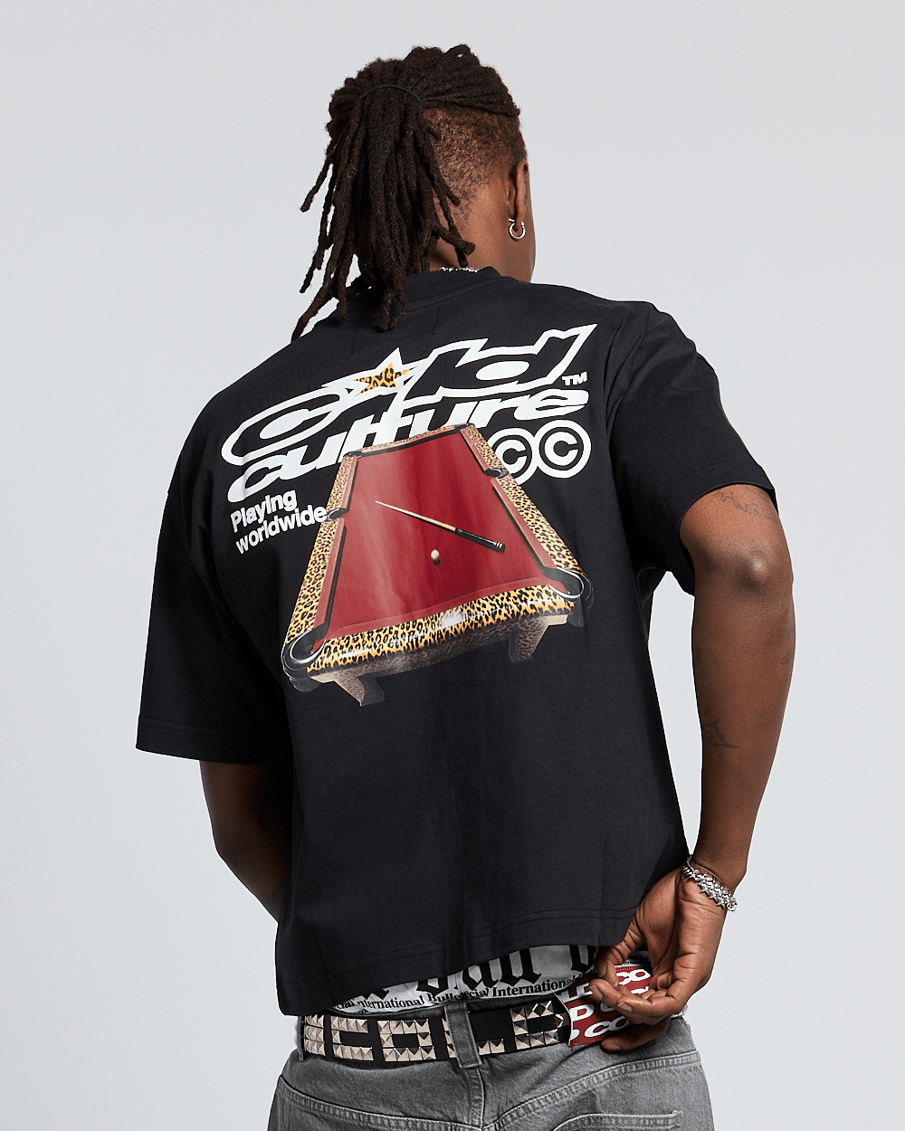 CAMISETA PLAYING WORLDWIDE NEGRO
