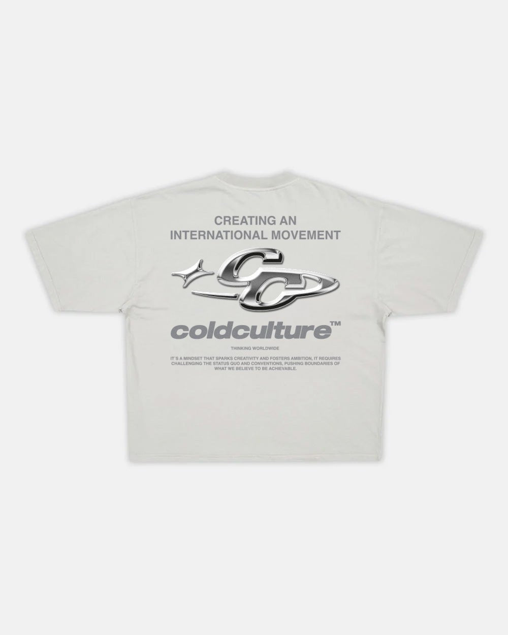 CAMISETA BRILLANTE GRIS CLARO