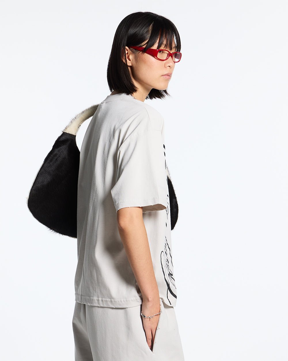 CAMISETA SCRIPT GRIS CLARO