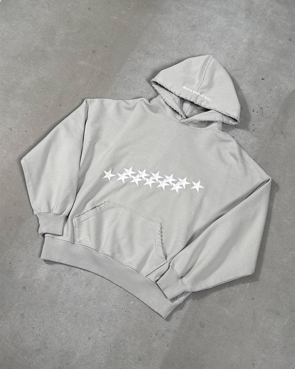 CHAMARRA ESTRELLAS GRIS PALIDO